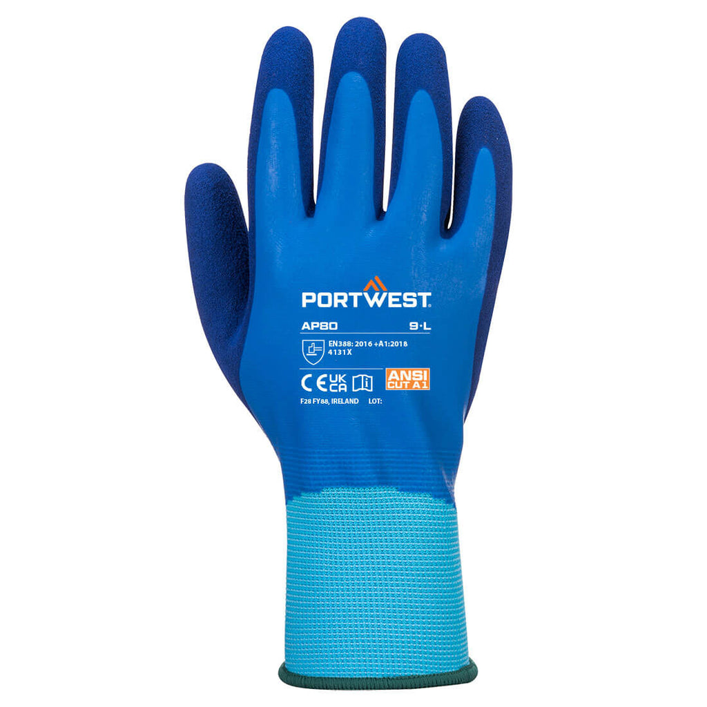 Grip 13 Latex Foam Aqua Glove