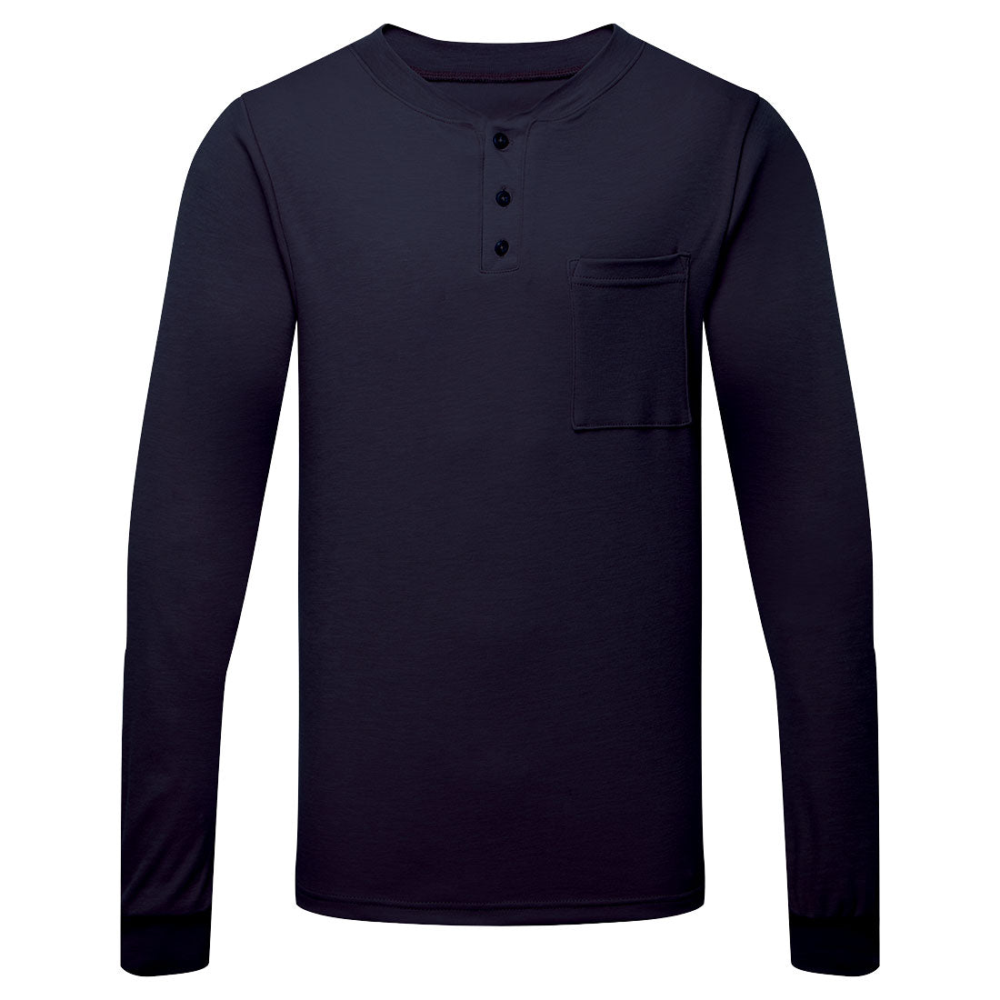 Frontline 6.9oz Henley Long Sleeve T-Shirt