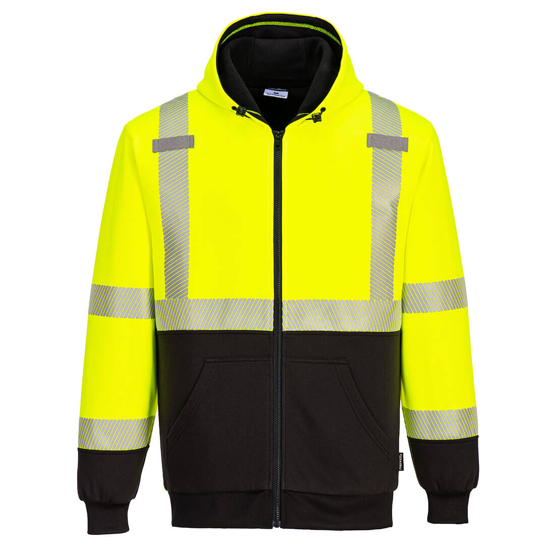 Hi-Vis Contrast Zipped Winter Hoodie